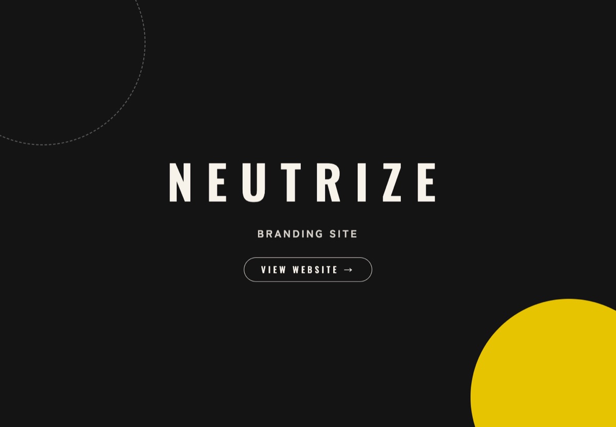 NEUTRIZE ブランディングサイト